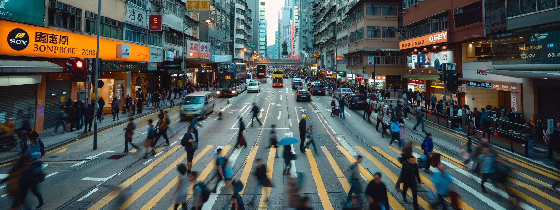 a bustling city street with fast-moving traffic and pedestrians, showcasing the importance of speed and efficiency in website performance through the use of cdns.