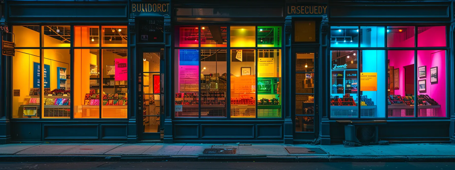 a colorful storefront with clear contact information displayed, showcasing the importance of local business schema markup for online visibility.