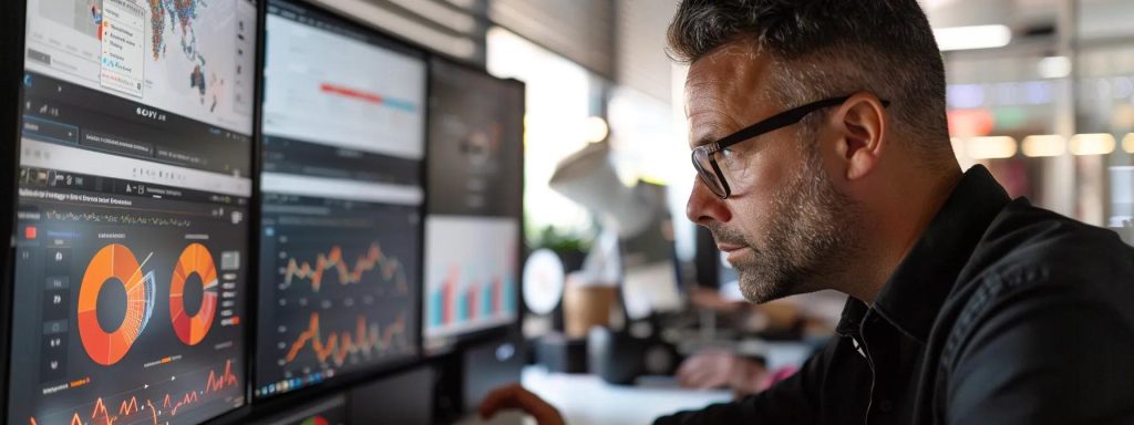 a focused man adjusting the keyphrase settings on a wordpress dashboard.