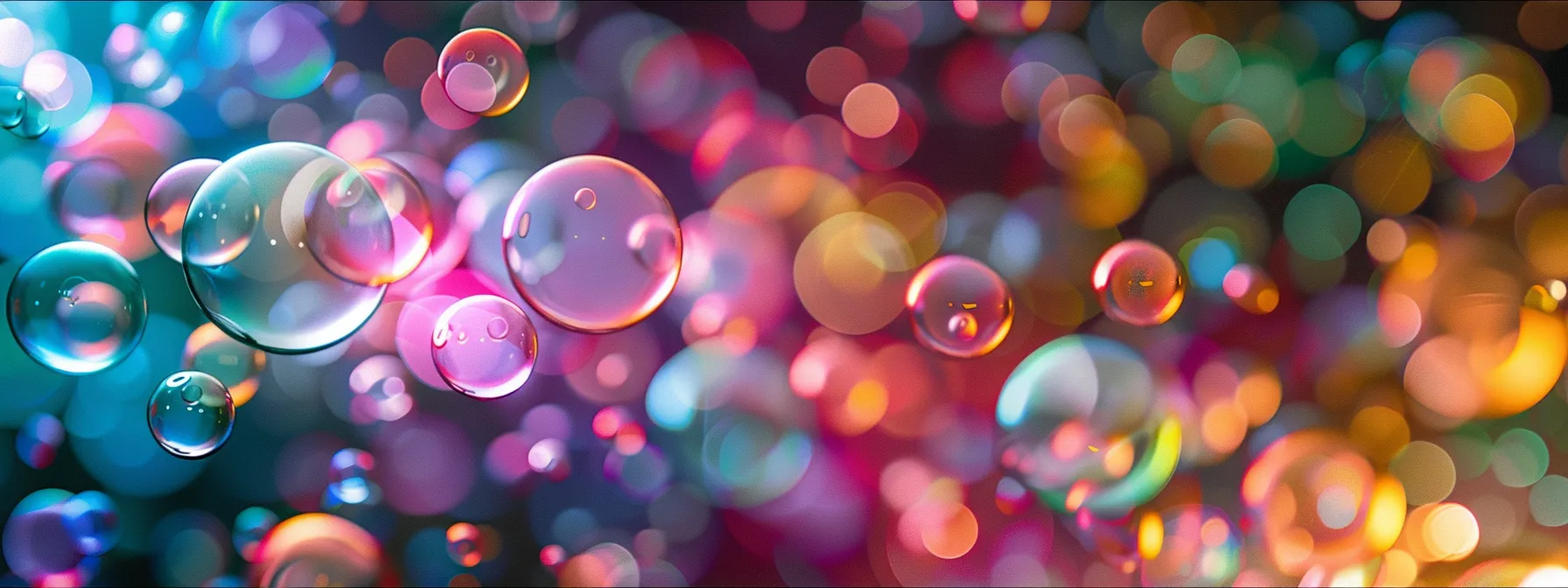 a vibrant collage of colorful keyword bubbles floating above a computer screen displaying search results, illustrating the foundation of seo through keyword research.