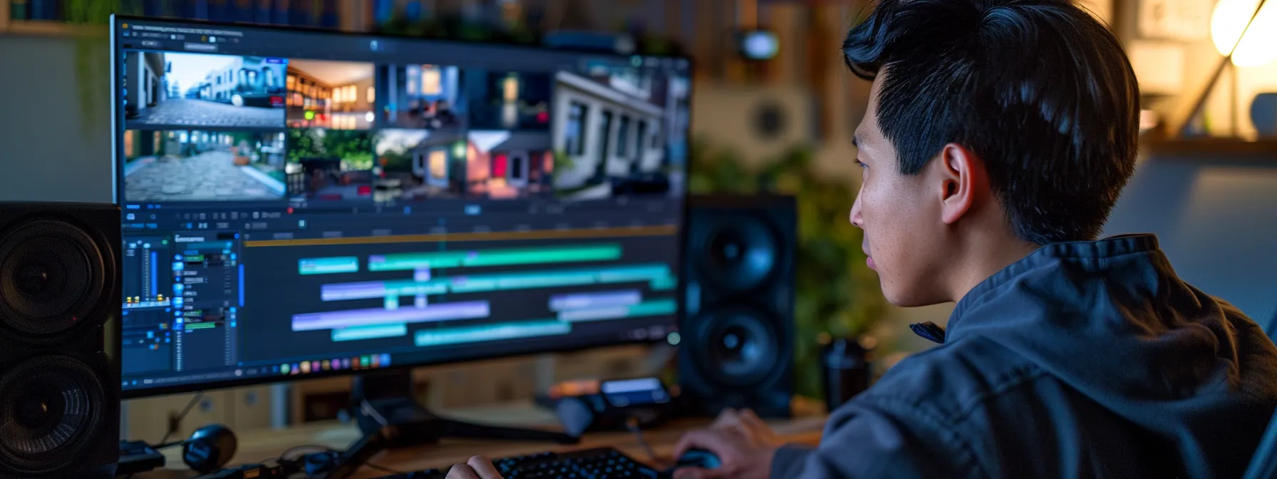 a web developer fixing duplicate content in property listings on a computer screen.