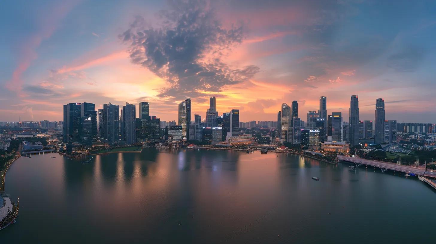 a panoramic view of a bustling urban skyline at sunset, symbolizing the dynamic nature of real estate markets amid fluctuating financial landscapes.