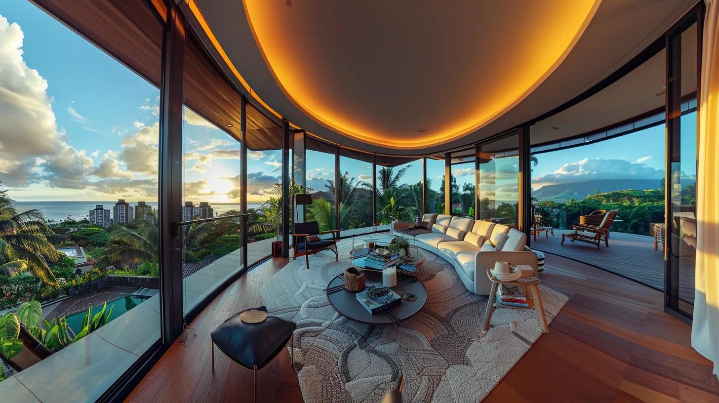 a panoramic view of a vibrant vacation rental property surrounded by lush landscapes, showcasing diverse investment opportunities and embodying the essence of maximizing rental income through strategic diversification.