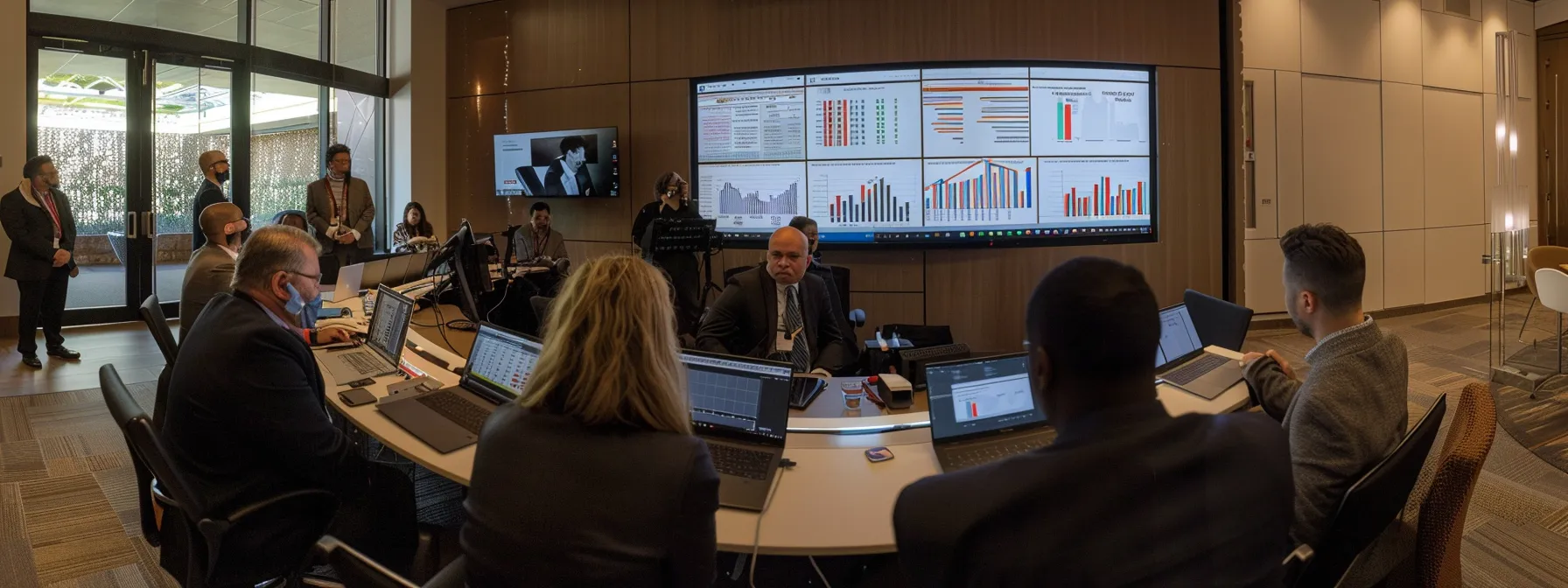 a diverse group of professionals engaged in a brainstorming session, surrounded by charts, graphs, and laptops, discussing traditional and alternative financing options for real estate investments. a diverse group of professionals engaged in a brainstorming session, surrounded by charts, graphs, and laptops, discussing traditional and alternative financing options for real estate investments.