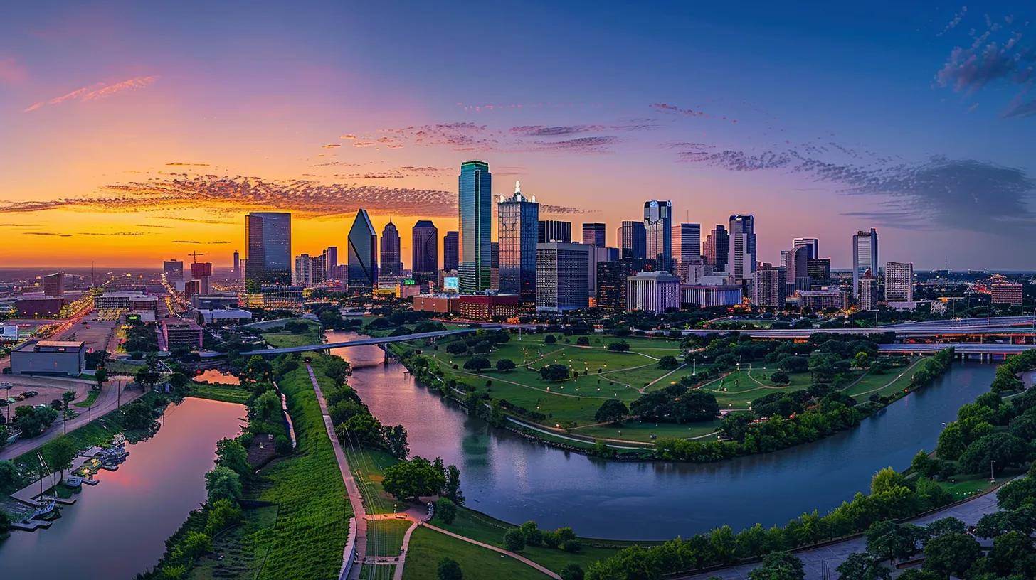 a panoramic view of a thriving city skyline at sunset, symbolizing long-term real estate investment, with vibrant colors reflecting off modern high-rises, showcasing prosperity and growth in wealth-building. a panoramic view of a thriving city skyline at sunset, symbolizing long-term real estate investment, with vibrant colors reflecting off modern high-rises, showcasing prosperity and growth in wealth-building.