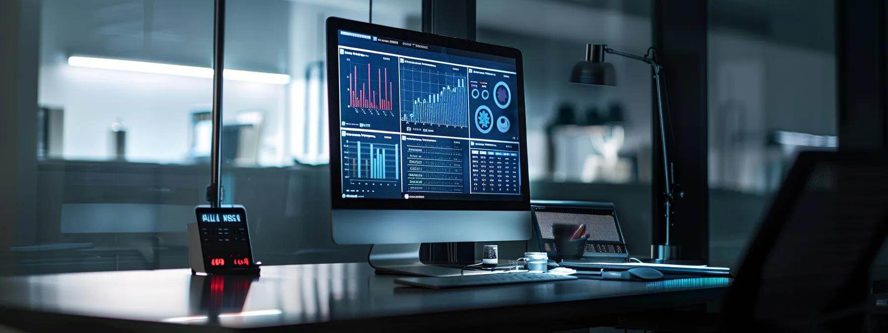a modern workspace featuring a sleek computer monitor displaying a visually engaging infographic on fixing 404 errors, illuminated by soft natural light streaming through a nearby window, creating an inviting atmosphere for digital problem-solving.