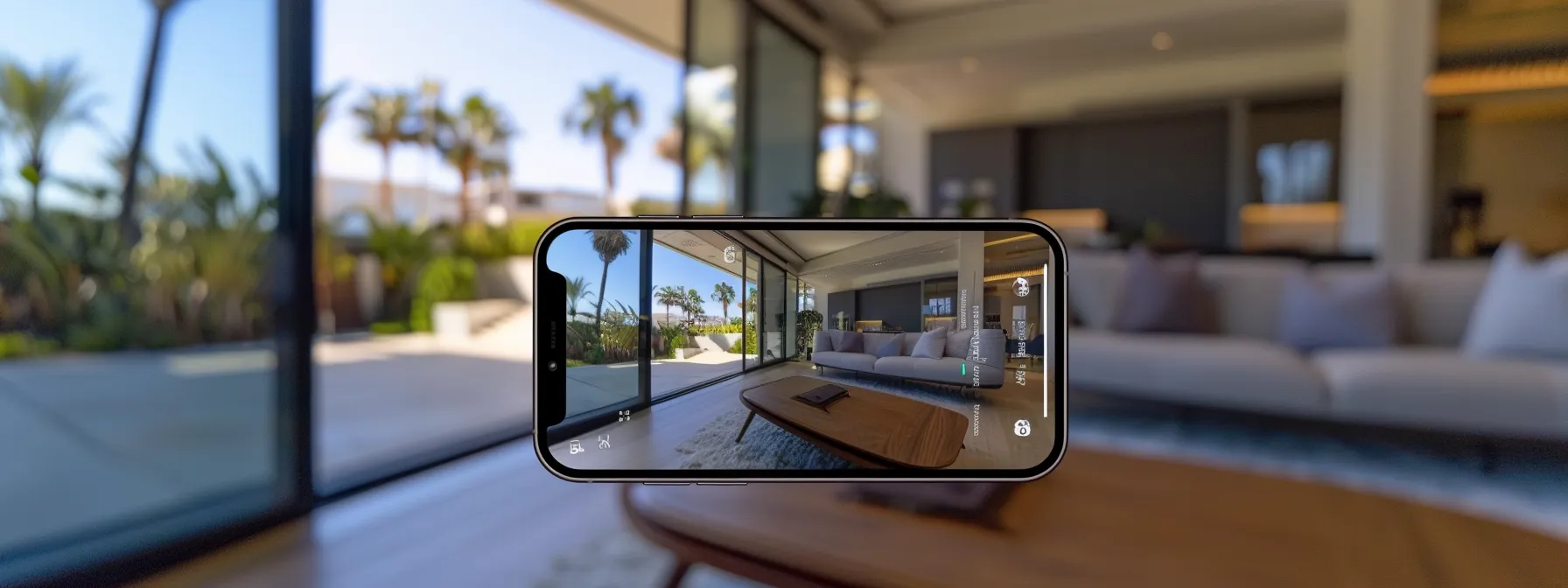 a sleek, modern real estate listing displayed on a smartphone screen, showcasing vividly crafted property details against a clean, minimalistic background, symbolizing the art of optimizing descriptions to captivate potential buyers.